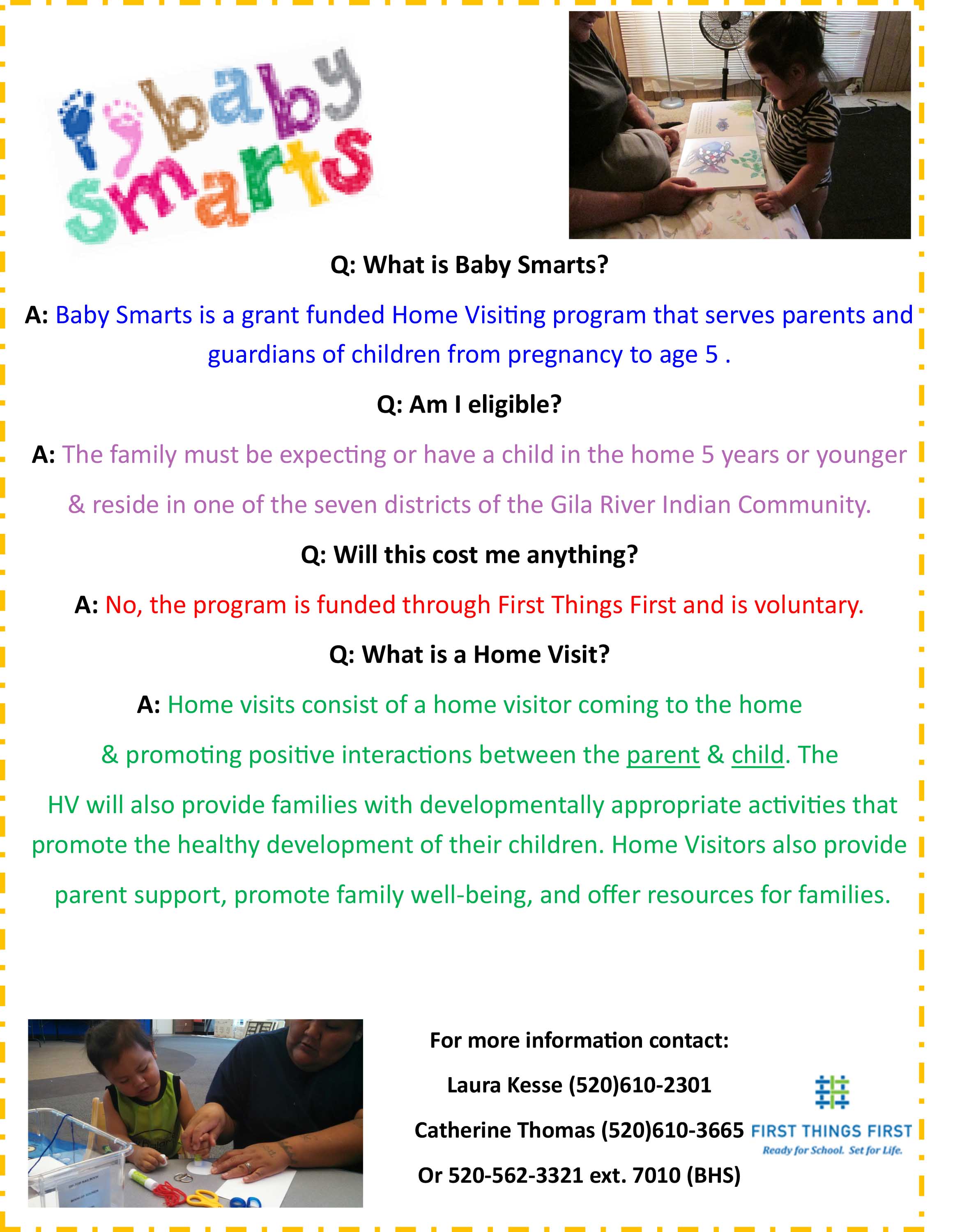 Baby Smarts Promotion Flyer 2016