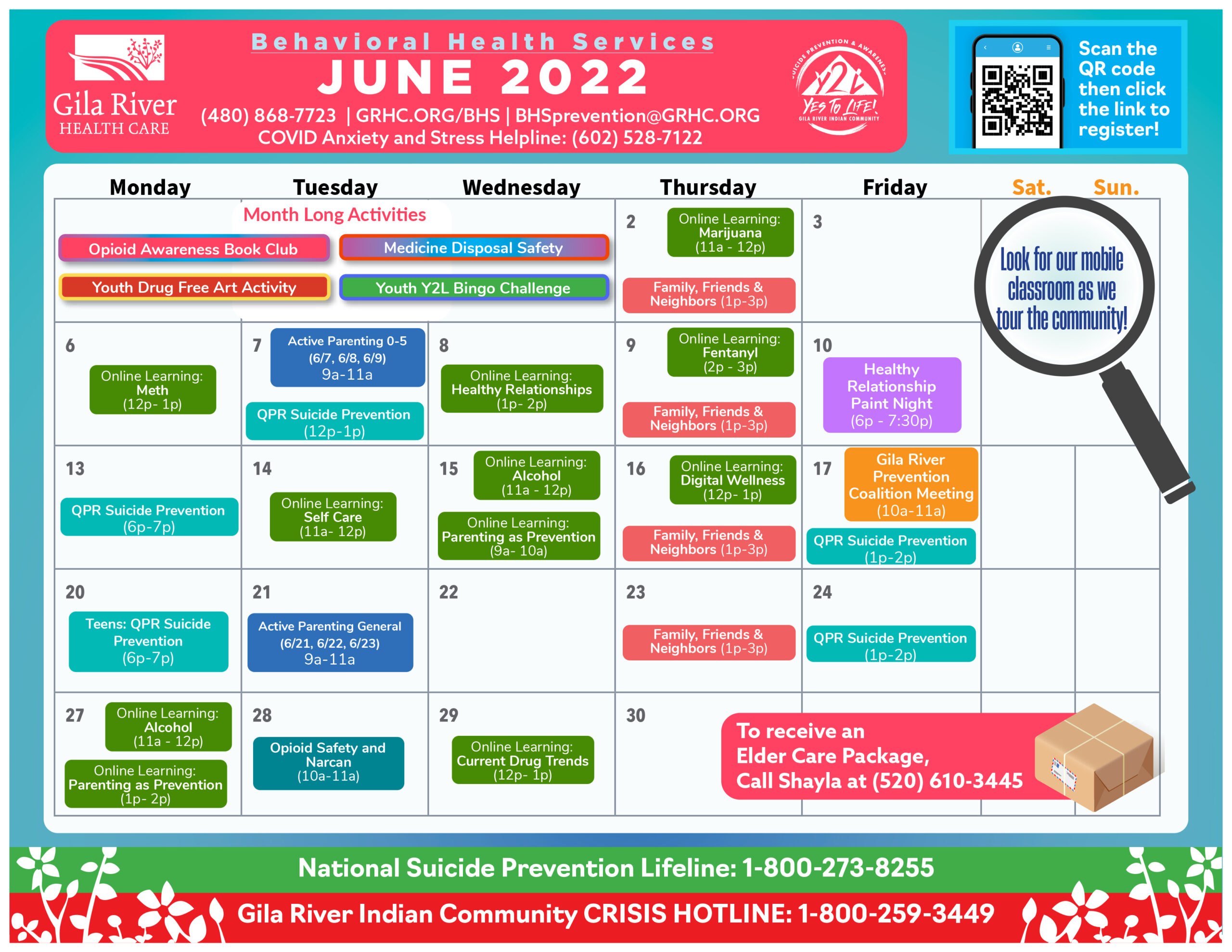2022 BHS Calendar JUNE Gila River Health Care